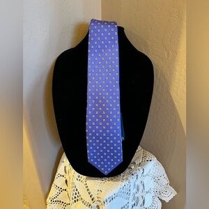 LANDS' END Mens Neck Tie 100% Silk Made USA 60”